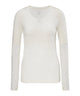 FALKE Shirt Lange Mouw Daily Climawool Dames 69055 2040 off-white Foto 12386