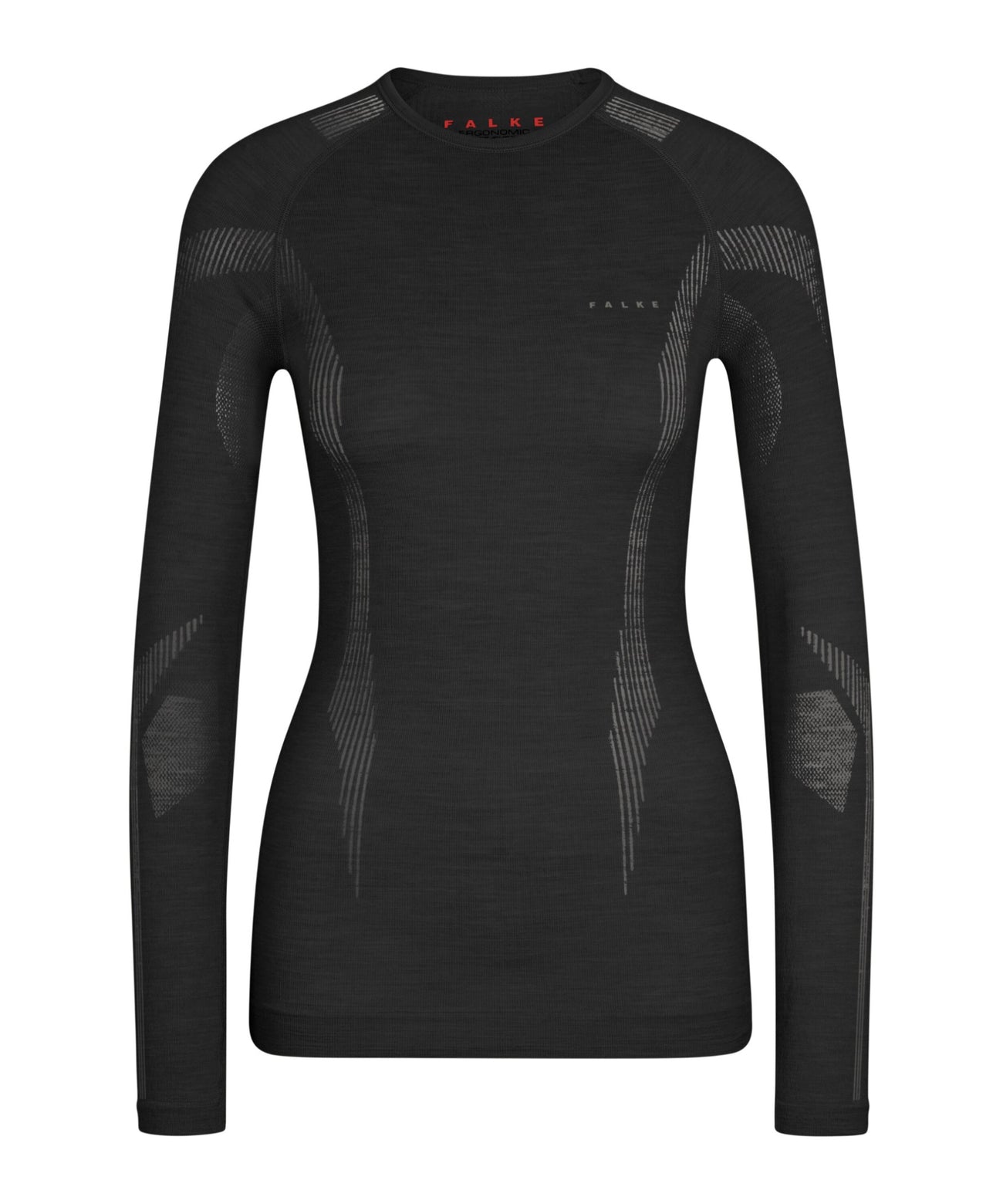 FALKE Shirt Longsleeve Wool Tech Dames 33311 3000 black Foto 12812