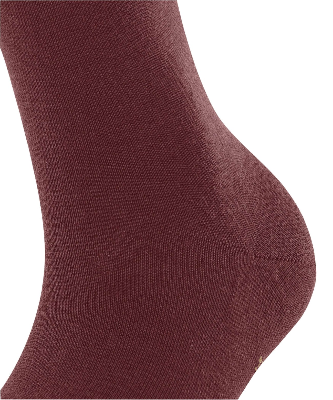 FALKE SoftMerino Sokje 47488 5950 cayenne detail van de sok met comfortabele pasvorm en merino wol.