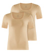 FALKE T-Shirt 2-PACK Daily Comfort Dames 69100 4220 camel Foto 13071