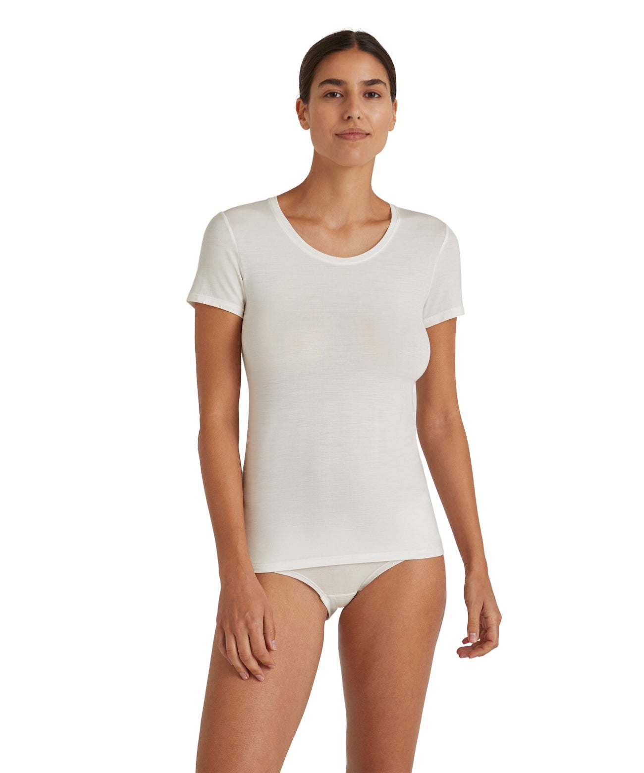 FALKE T-Shirt Daily Climawool Dames 69060 2040 off-white Foto 12001