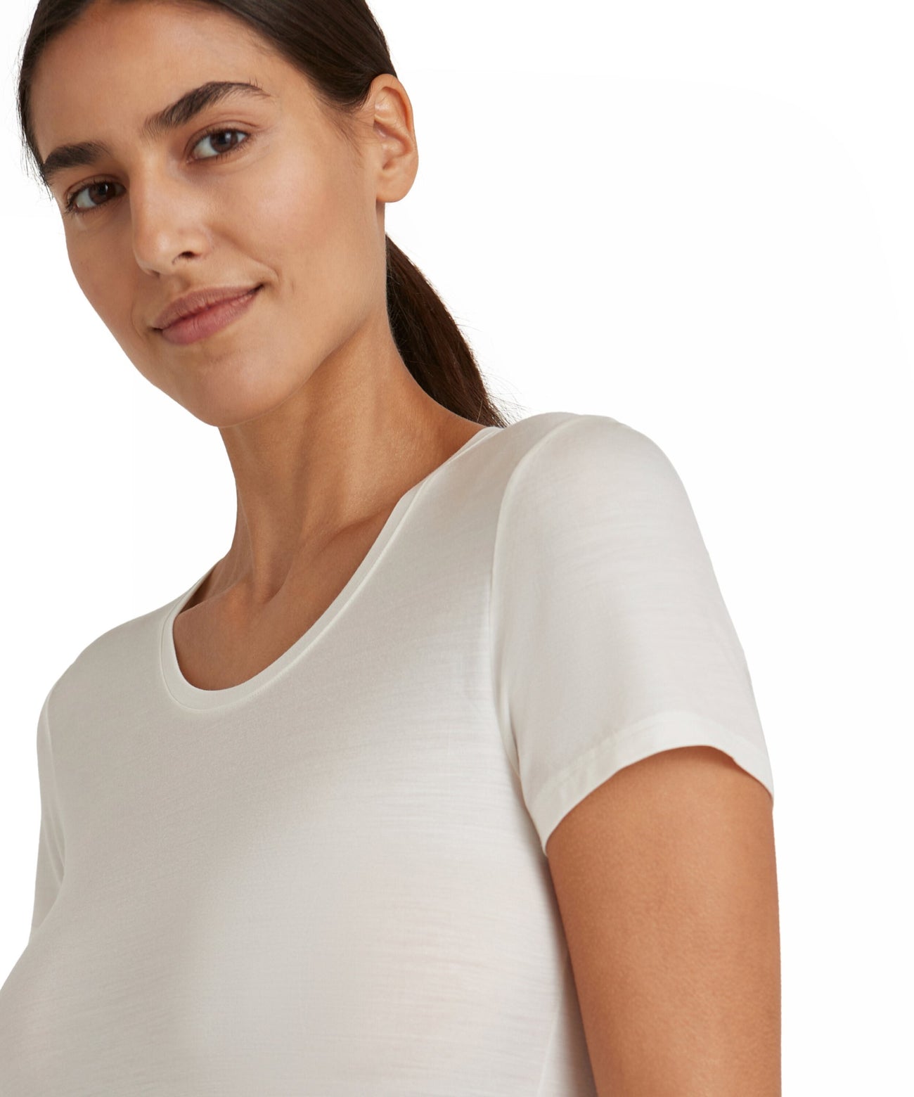 FALKE T-Shirt Daily Climawool Dames 69060 2040 off-white Foto 12003