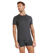 FALKE T-Shirt Daily Climawool Heren 68040 3278 dark grey -heather Foto 12404