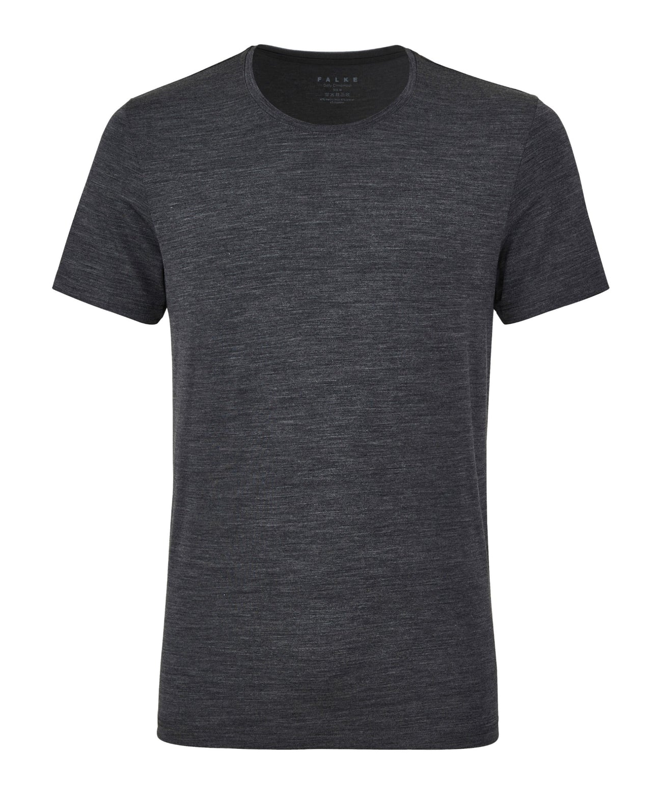 FALKE T-Shirt Daily Climawool Heren 68040 3278 dark grey -heather Foto 12408