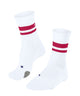 FALKE TK2 Cool dames wandelsokken in wit met rode strepen, perfect voor elke wandeltocht.