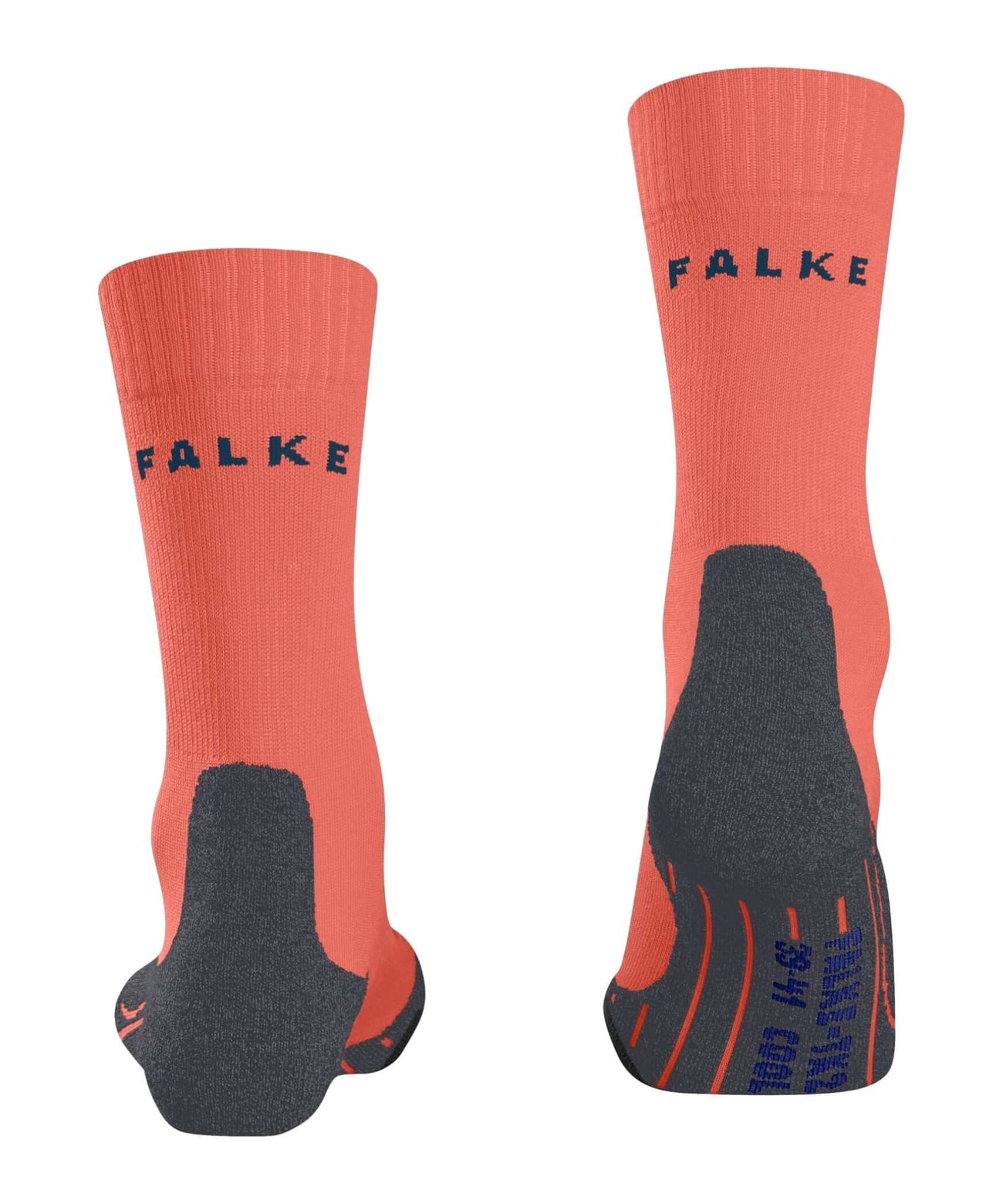 FALKE TK2 Cool dames wandelsok in coral, medium-dik met anatomische voering voor optimale bescherming.