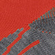 Detail van de FALKE TK2 Cool Short wandelsok met oranje en grijze patroon.