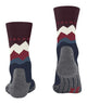 FALKE TK2 Crest dames wandelsokken met modieus bergsilhouet, perfect voor lichte wandeltochten.