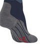 FALKE TK2 Crest Dames Wandel Sok in limoges kleur met modieus bergsilhouet en comfortabele pasvorm.