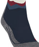 FALKE TK2 Crest heren wandelsok met modieus bergsilhouet en comfortabele pasvorm.