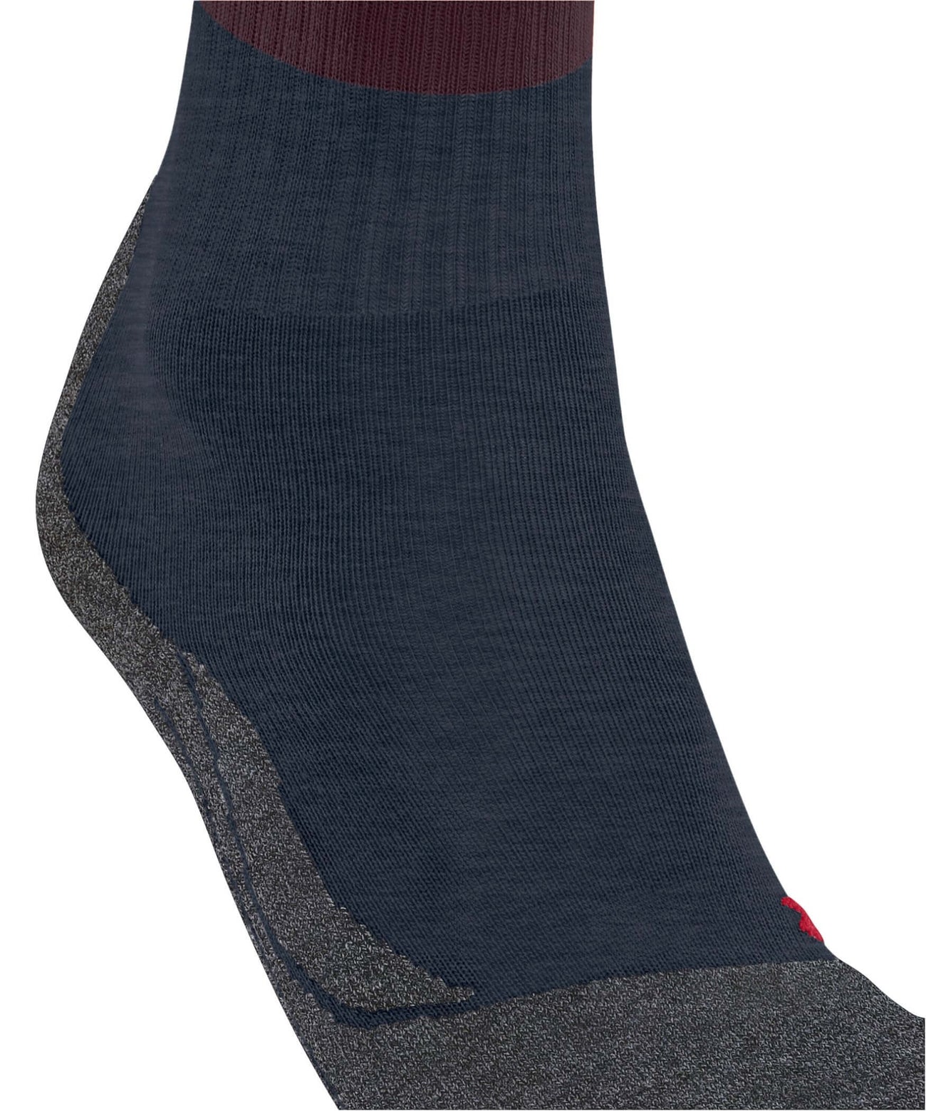 FALKE TK2 dames wandelsok in barolo kleur met anatomische voeringen voor optimale bescherming en comfort.