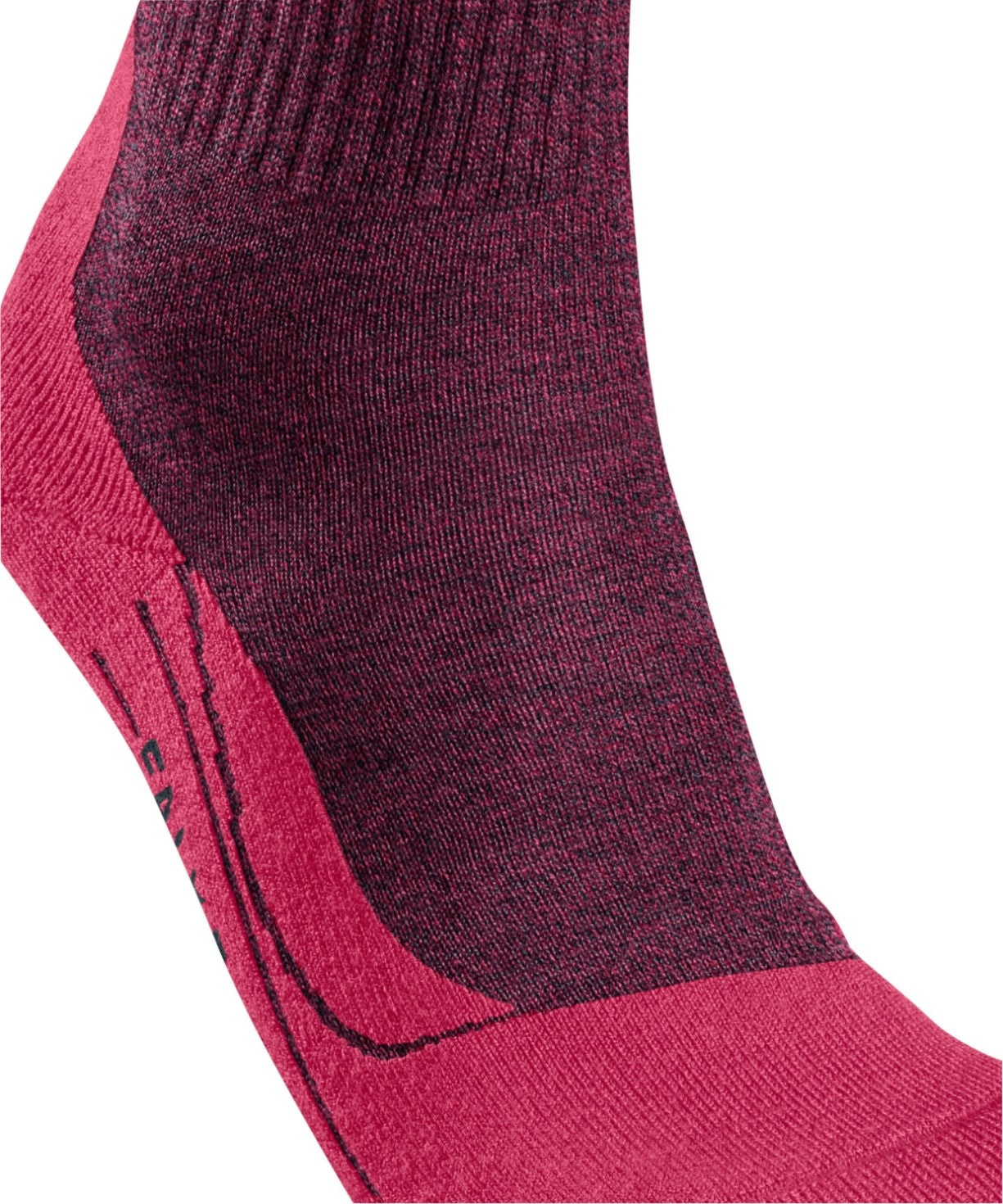 FALKE TK2 Wool Dames Wandel Sok 16395 8566 azalea