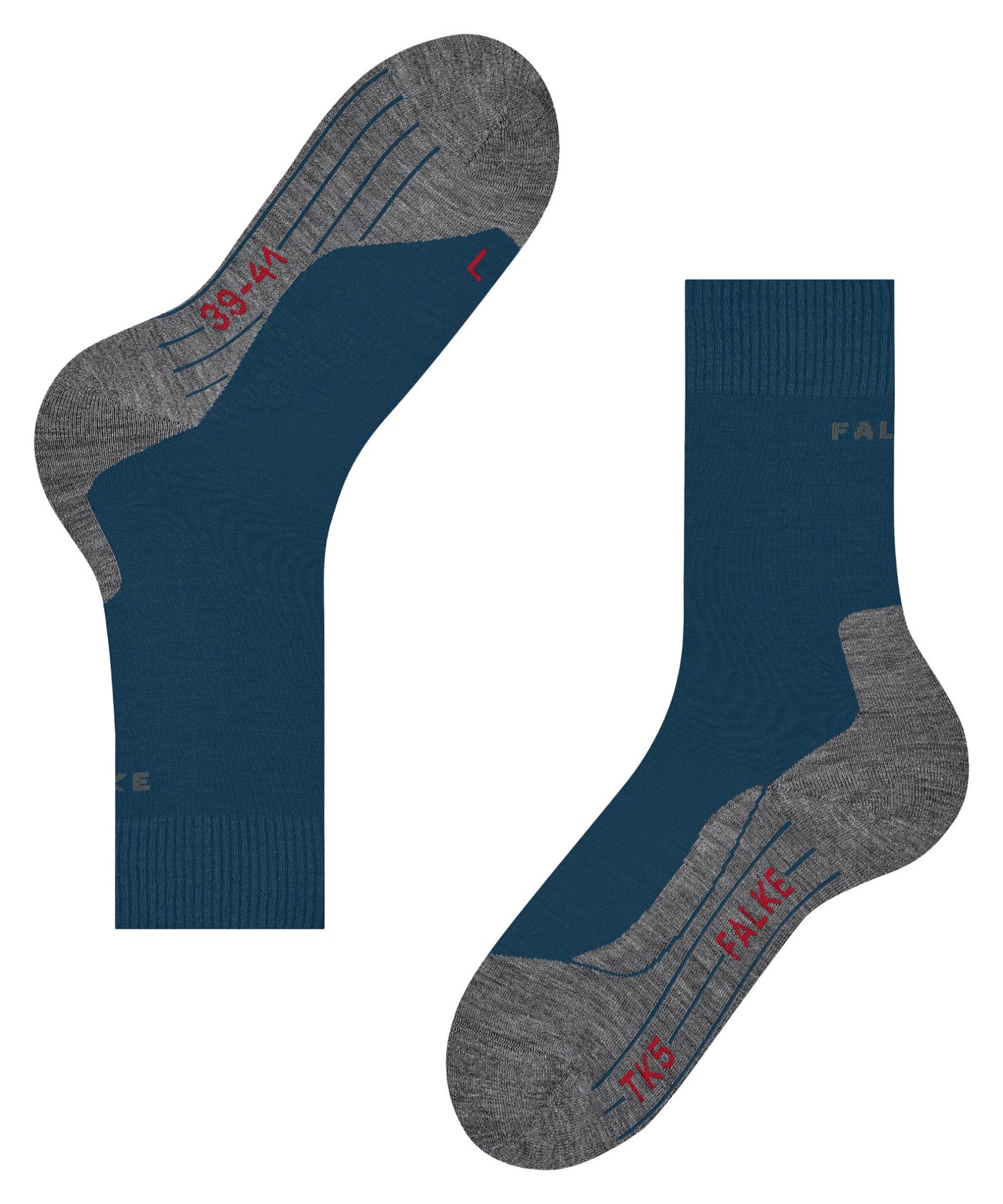FALKE TK5 Heren Wandel Sok 16242 6598 blue pond