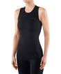 FALKE Warm Tanktop voor dames in zwart, geschikt voor warme en koude omstandigheden met vochtafvoerende 2-laags constructie.