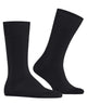 FALKE Tiago Special Edition Fantasiesokken Heren 12476 3000 black, stijlvolle zwarte sokken met fijne vierkant gebreide structuur.