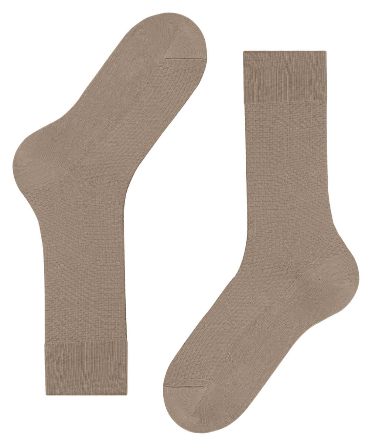 FALKE Tiago Special Edition Fantasiesokken Heren 12476 4390 sesame in beige kleuren met een stijlvolle structuur.