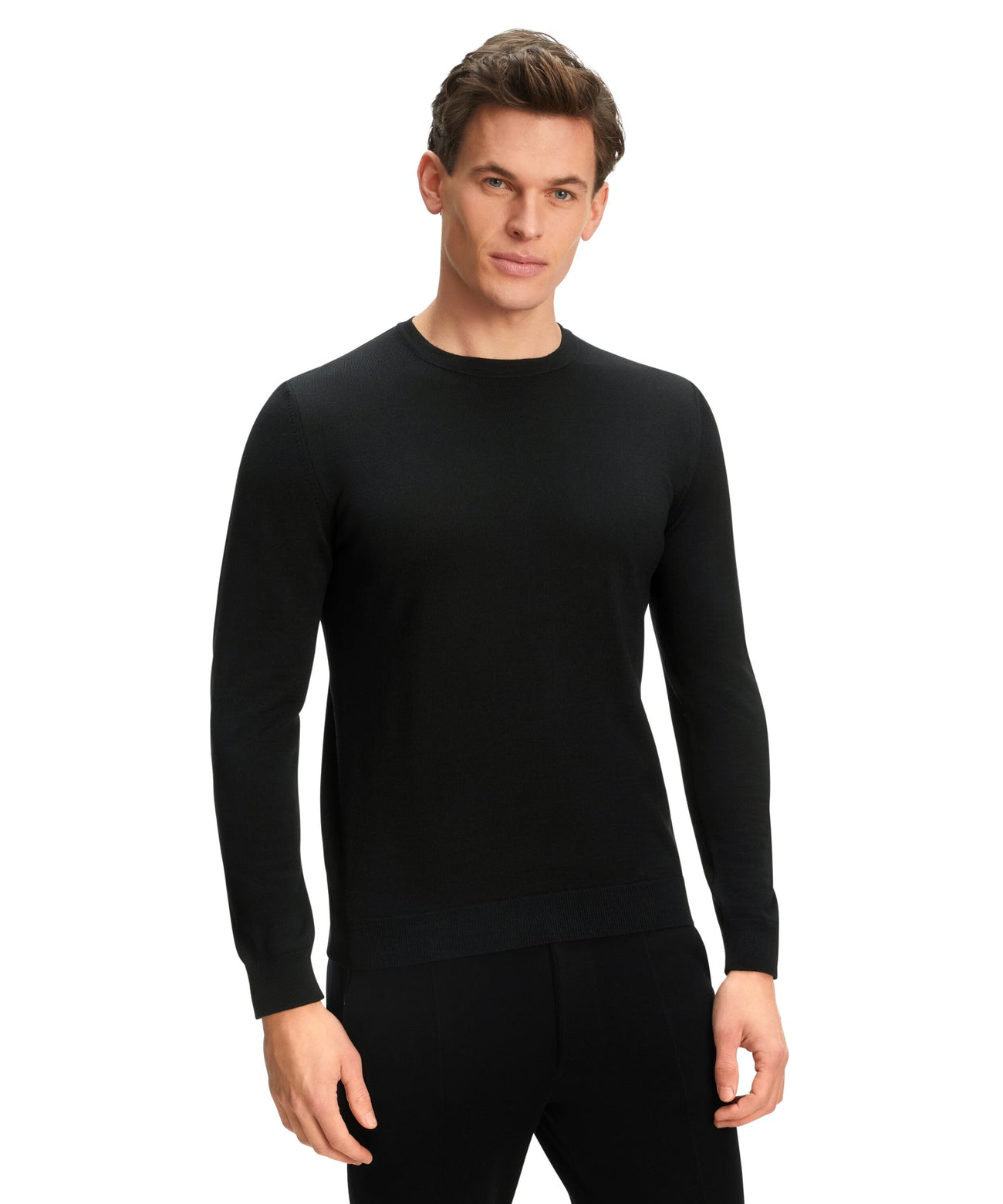 FALKE Trui Merino Ronde Hals Heren 60910 3000 black Foto 11301