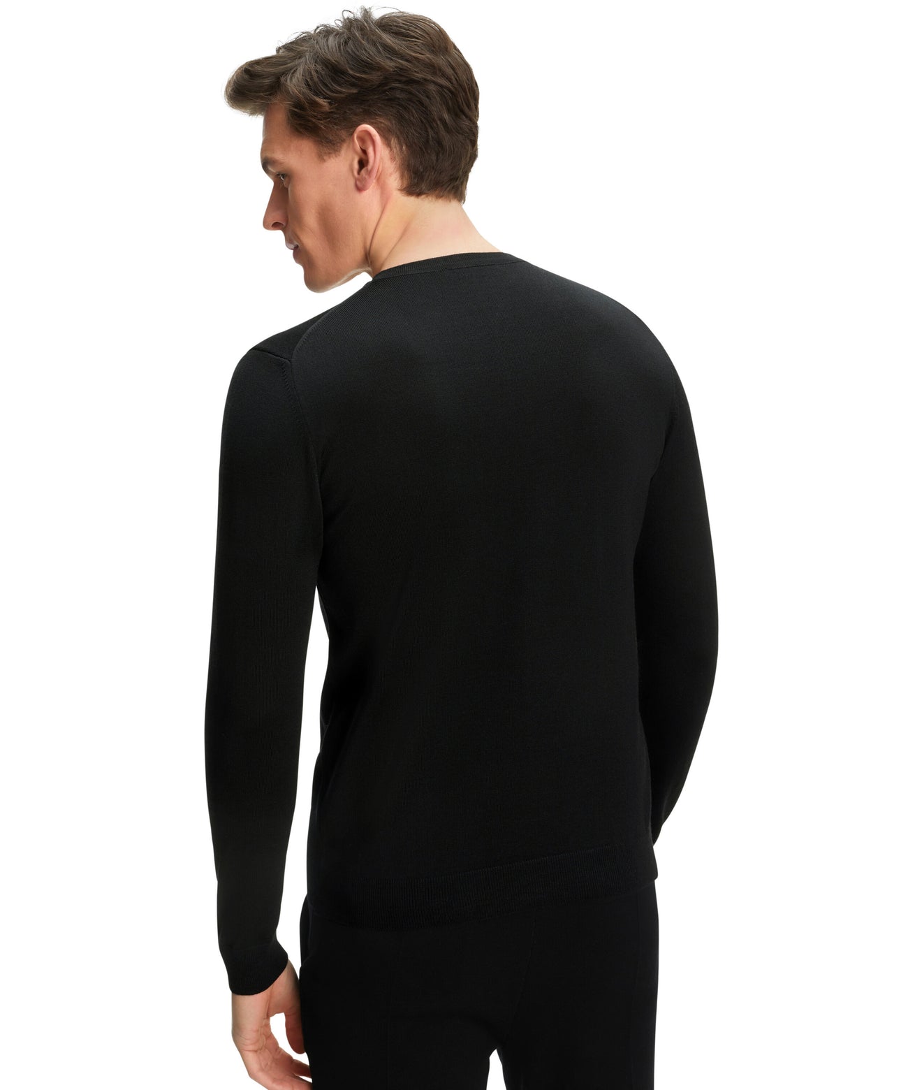 FALKE Trui Merino Ronde Hals Heren 60910 3000 black Foto 11302