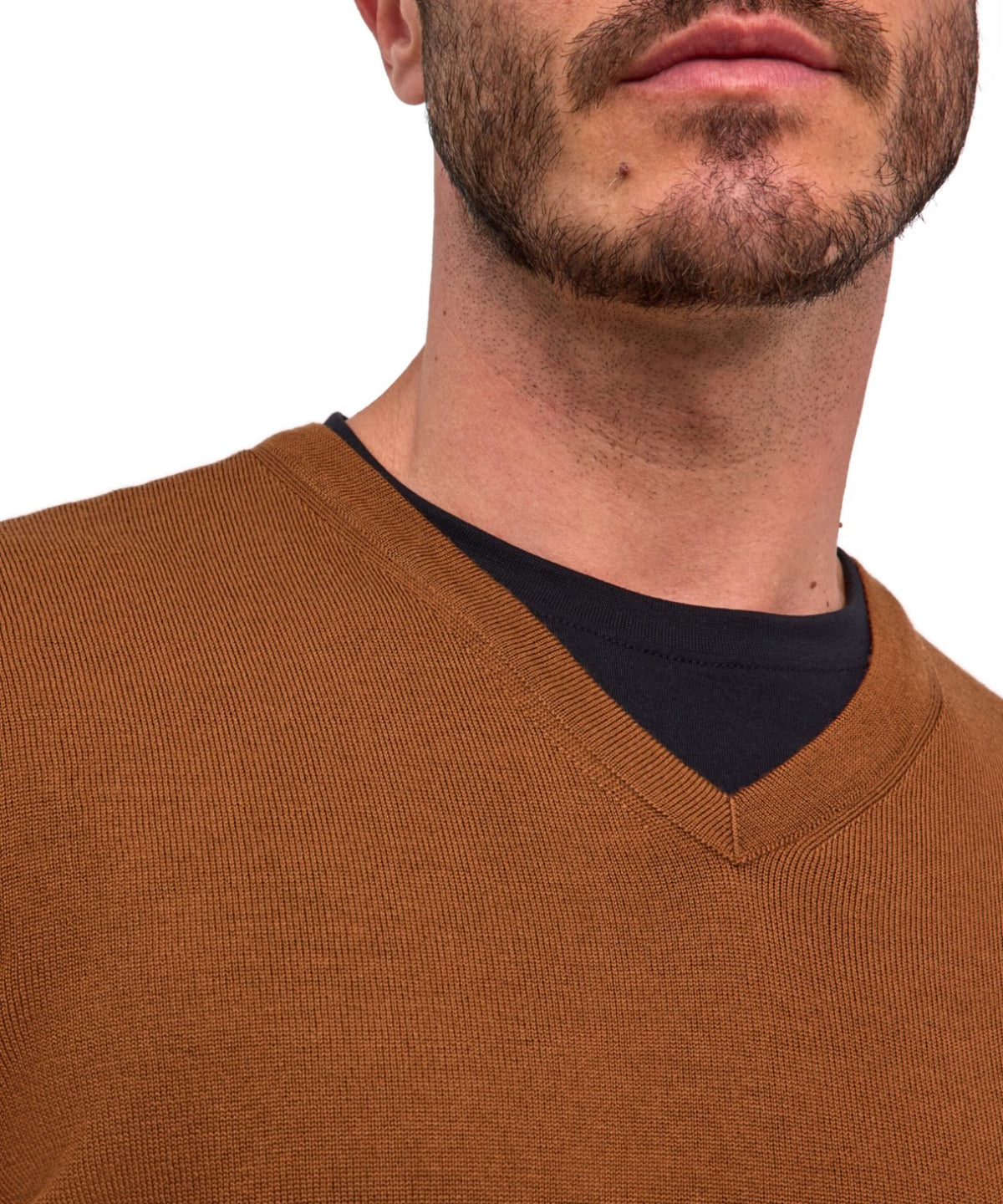 FALKETruiMerinowolV-hals609115100brown__4