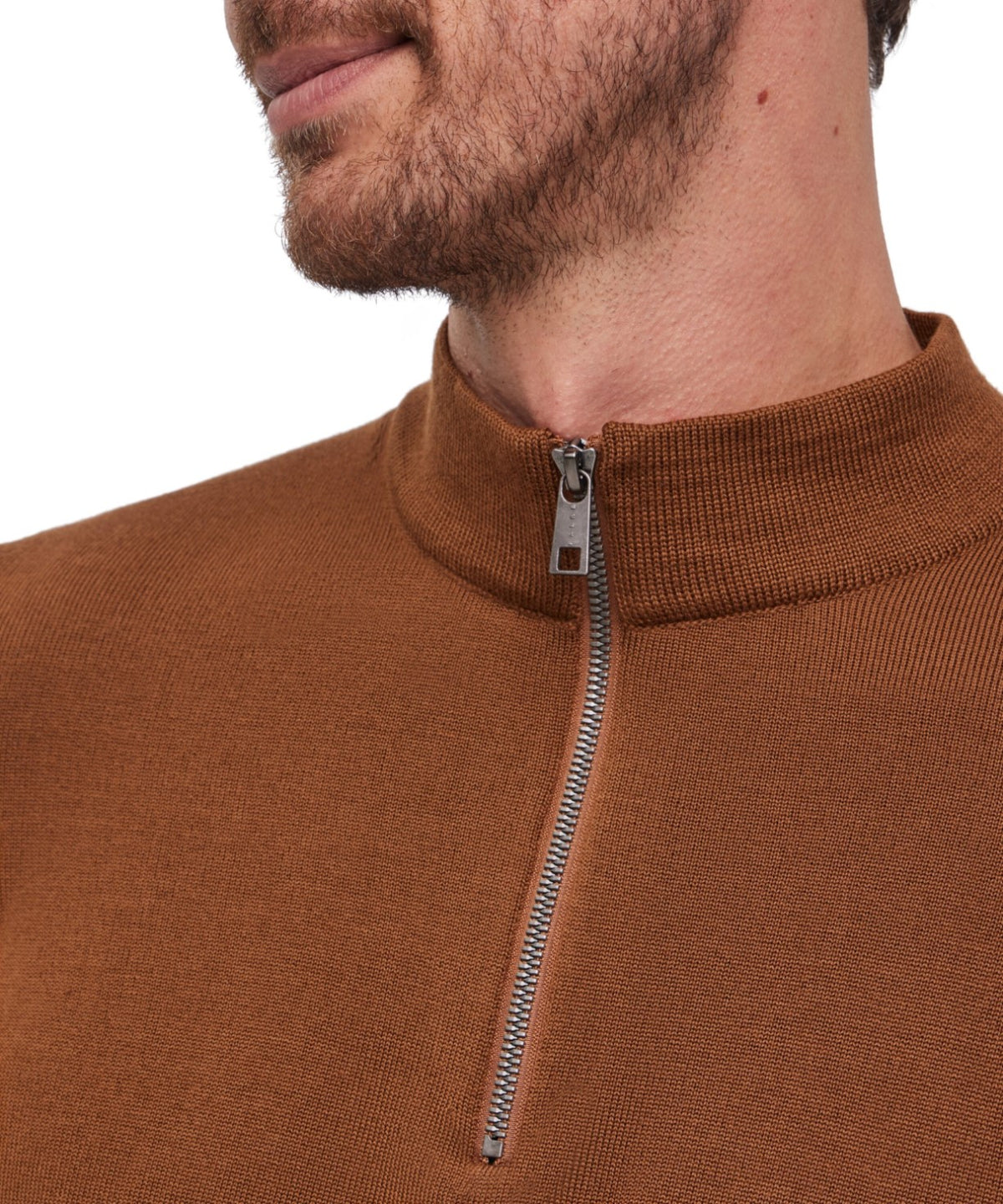 FALKETruiPureMerinoWoolZipHeren609155100brown__4