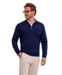 FALKETruiPureMerinoWoolZipHeren609156116spaceblue__1