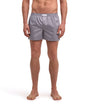 FALKE Wijde Boxershort Heren 68045 3220 black/white, comfortabele katoenen boxershort met visgraatpatroon.