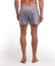 FALKE Wijde Boxershort Heren 68045 3220 black/white achterkant met elastische tailleband en zijsplitjes.