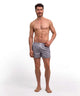 FALKE Wijde Boxershort Heren 68045 3220 black/white model in grijs, comfortabele loose-fit stijl