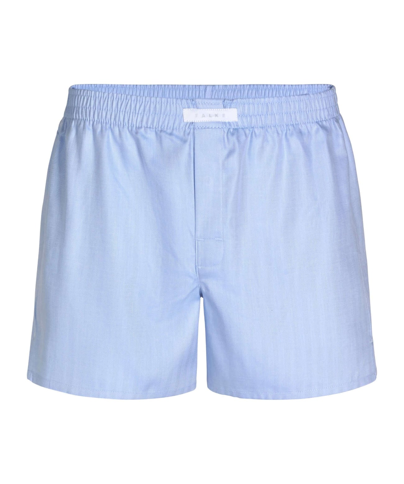 FALKE Wijde Boxershort Heren 68045 6755 light blue voor heren, gemaakt van hoogwaardig katoen met visgraatpatroon.