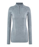 FALKE Zip Shirt Wool Tech Dames 33310 3757 grey-heather Foto 12805