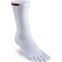 Injinji teensokken sport Original Weight Crew Coolmax Unisex, witte kuithoge sokken met teenverdeling.