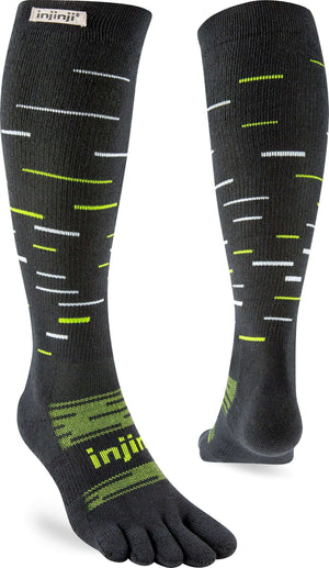 Injinji Skisokken Snow OTC Unisex 233790 80 Grey, warme en blaarvrije skisokken met anatomische pasvorm.
