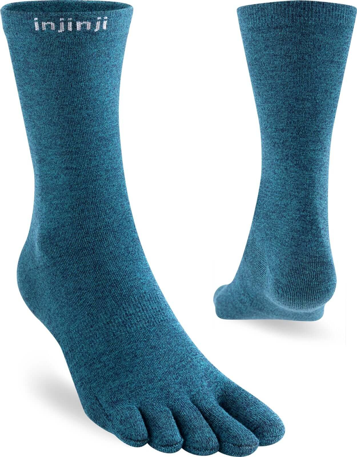 Injinji Teensokken Liner Crew Coolmax Unisex IS060270 60 Bleu in blauw, perfect voor droge en comfortabele voeten.
