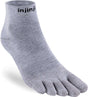 Injinji teensokken mini-crew Coolmax unisex in grijs, speciaal voor droge voeten en teenproblemen.