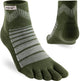 Injinji Teensokken Outdoor Midweight Mini Crew Wool Unisex IS223630 50 Green met ergonomisch design en vijf tenen.