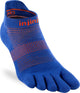 Injinji teensokken blauw met teenverdeling, perfect voor hardlopen op verschillende ondergronden.