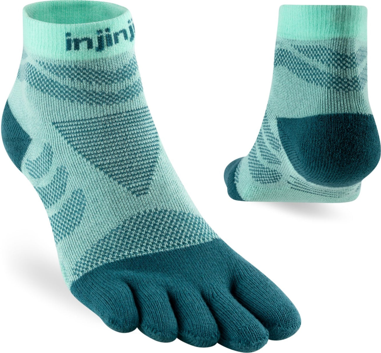 InjinjiTeensokkenUltraRunMiniCrewCoolmaxDamesIS40113150Green__2