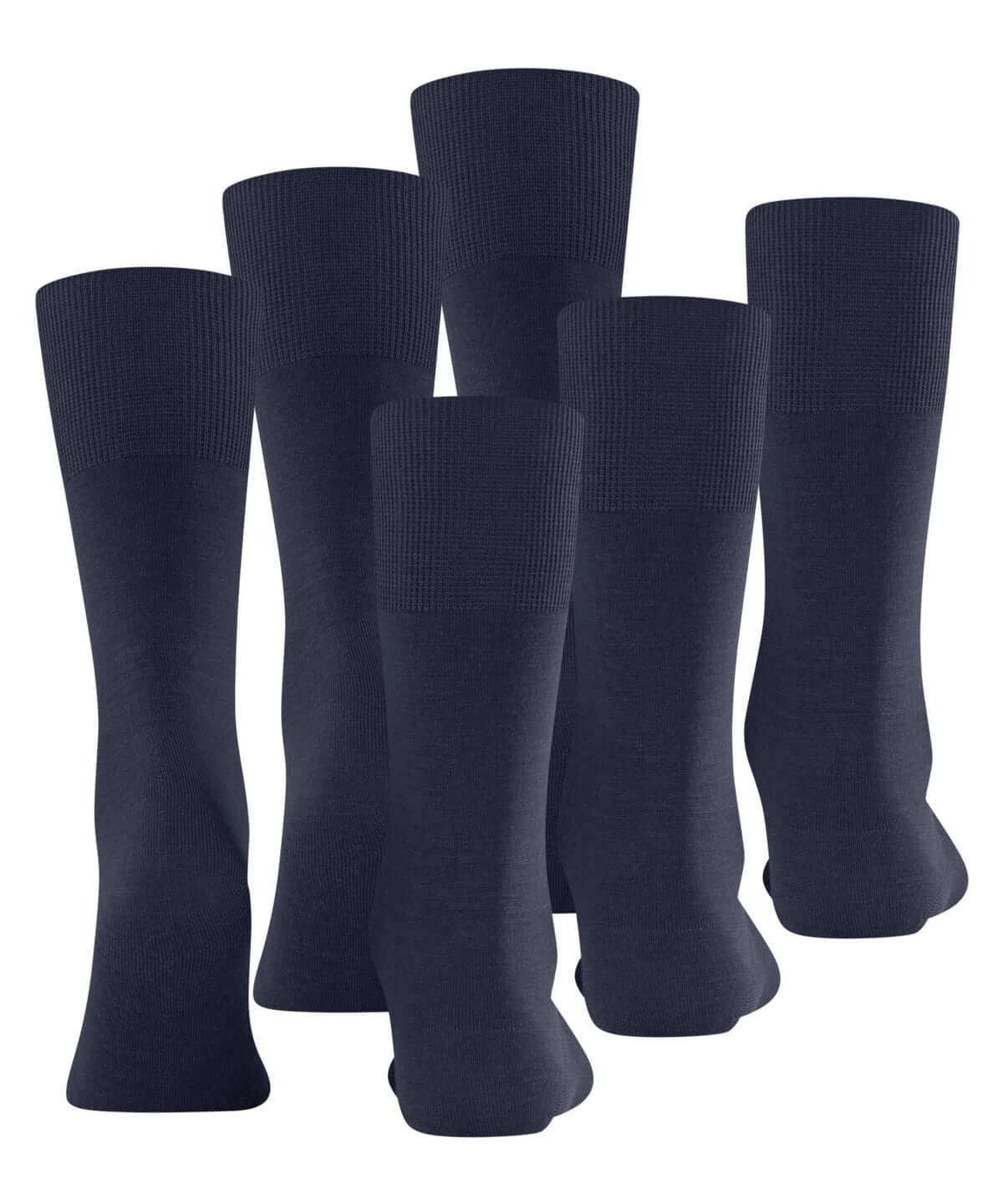 FALKE Airport Marine sokken bundel van 3 paar, perfect voor onder pak of casual outfits.