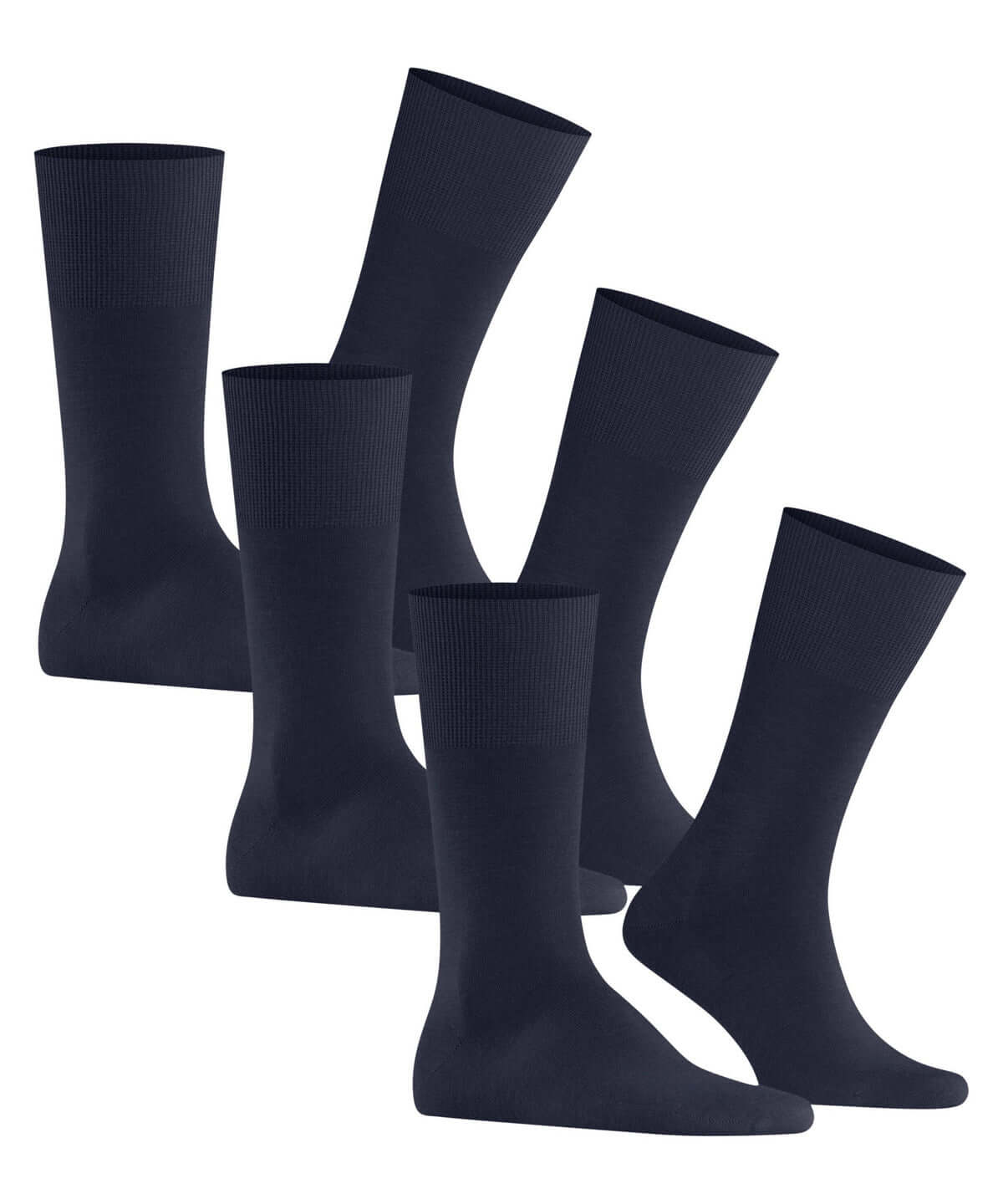 FALKE Airport marine sokken bundel van 3 paar, perfect voor onder een pak of casual outfit.