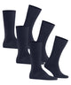 FALKE Airport marine sokken bundel van 3 paar, perfect voor onder een pak of casual outfit.