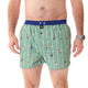 McAlson Boxershort met binnenbroek American Football green M5266 op een man