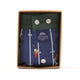 McAlson Boxershort met binnenbroek American Football navy M5265 in verpakking met knopen en logo.