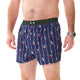 McAlson Boxershort met binnenbroek American Football navy M5265 zwarte en blauwe boxershort met kleurrijke print.