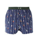 McAlson Boxershort met binnenbroek American Football navy M5265 met print en donkergroene boord.