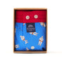 McAlson Boxershort met binnenbroek Astrojazz blue M5271 in geschenkdoos met vrolijke print.