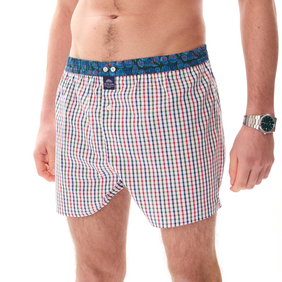 McAlsonBoxershortmetbinnenbroekCheckerblueredgreenM5401blauw__3