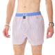 Blauw oranje ruitjes boxershort met binnenbroek voor stijl en comfort