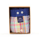 Mc Alson Boxershort met binnenbroek Checkered Multicolour M5329 multicolor in verpakking met geplooide tailleband.