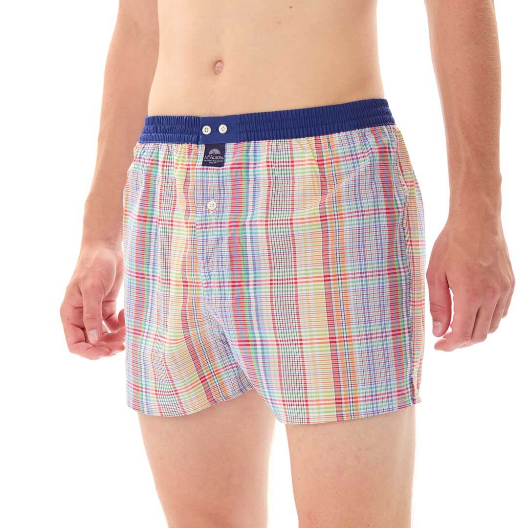 Mc Alson Boxershort met binnenbroek Checkered Multicolour M5329 multicolor, gekleurde ruitjesprint, comfortabele pasvorm.