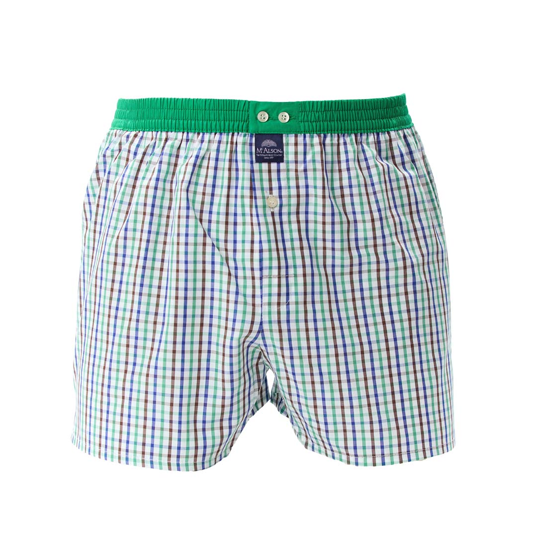 McAlsonBoxershortmetbinnenbroekCheckeredblueengreenM5403groen__2